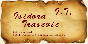 Isidora Trašević vizit kartica